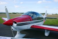 F-GOVP @ LFRU - Robin DR-400-180, Static display, Morlaix-Ploujean airport (LFRU-MXN) air show in september 2014 - by Yves-Q