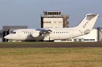 EI-RJN @ EGFF - Avro 146-RJ85, London City based, previously G-6-351, N526XJ, seen landing on runway 30 at EGFF, out of Paris CDG. - by Derek Flewin