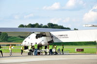 HB-SIB @ LSMP - Solar Impulse 2 being prepared for a flight from Payerne Air Base, Switzerland. - by Henk van Capelle