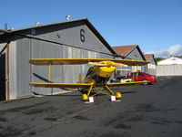 N1017U @ SZP - 1939 Bucker JUNGMANN C.A.S.A. 1.131, Lycoming O-360 180 Hp upgrade, at Aviation Museum of Santa Paula hangar on occasion of owner pilot to receive the FAA Master Aviator Award & celebrate his birthday. - by Doug Robertson