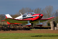 G-BHTC @ EGBR - Departure to the east - by glider