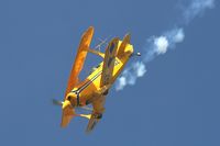 F-GKGZ @ LFRU - Pitts S-2A Special, On display, Morlaix-Ploujean airport (LFRU-MXN) air show in september 2014 - by Yves-Q