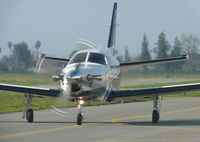 UNKNOWN @ KRHV - A local TBM 850 taxing back to its hangar after an IFR flight from Deer Valley. Photo taken at Reid Hillview Airport, CA. - by Chris Leipelt