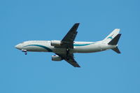 TC-TLE @ EGCC - Tailwind Airlines Boeing 737-4Q8 on approach to Manchester Airport - by David Burrell