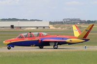 F-GSYD @ LFPB - Fouga CM-170 Magister, Taxiing after landing rwy 03, Paris-Le Bourget (LFPB-LBG) Air show 2015 - by Yves-Q