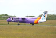 G-JECY @ LFRB - De Havilland Canada DHC-8-402Q Dash 8, Take off rwy 25L, Brest-Bretagne Airport (LFRB-BES) - by Yves-Q