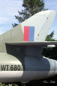 WT680 - Close up tail shot - Preserved in a public car park at the Anglia Cafe, Fleet Hargate, Lincolnshire. - by Clive Pattle