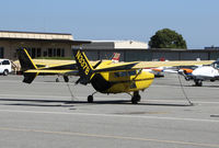 N337B @ KSQL - Colorful 1967 Cessna &337C from Laughlin, NV @ San Carlos Airport, CA - by Steve Nation
