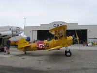 N555BF @ CMA - 1941 Boeing Stearman A75N1 as Navy N2S4 (Not a PT-17), Continental W670 220 Hp radial - by Doug Robertson