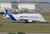 F-GSTD @ LFBO - Airbus A300B4-608ST Beluga, Take off run rwy 14R, Toulouse-Blagnac airport (LFBO-TLS) - by Yves-Q