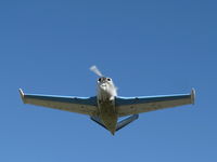 UNKNOWN @ SZP - Beech BONANZA fast takeoff climb Rwy 22 after refueling, but I didn't record the N number - by Doug Robertson