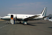 D2-EXB @ FAGM - Grumman G-159 Gulfstream I [166] Johannesburg-Rand~ZS 07/10/2003 - by Ray Barber
