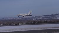 N688JG @ KBIL - Cessna 680 Biz Jet @ KBIL 12-27-2015 - by Daniel Ihde