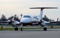 UNKNOWN @ KRHV - So-Cal based 1978 Beechcraft King Air 200 taxing in to the visitor's ramp at Reid Hillview Airport, San Jose, CA. No tail number as per request of owner. - by Chris Leipelt