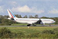 F-RAJA @ LFRB - French Air Force Airbus A340-212, Lining up prior take off rwy 25L, Brest-Bretagne airport (LFRB-BES) - by Yves-Q