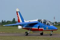 E162 @ LFOT - Dassault-Dornier Alpha Jet E (F-TERJ), Athos 02 of Patrouille de France 2015, Tours-St Symphorien Air Base 705 (LFOT-TUF) Open day 2015 - by Yves-Q