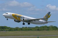 OY-PSE @ LFRB - Boeing 737-809, Take-off Rwy 25L, Brest-Bretagne Airport (LFRB-BES) - by Yves-Q