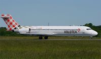 EC-LQS @ LFRB - Boeing 717-2BL, Take off run rwy 07R, Brest-Bretagne airport (LFRB-BES) - by Yves-Q