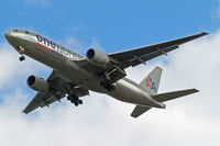 N796AN @ EGLL - Boeing 777-223ER [30796] (American Airlines) Home~G 12/05/2011. On approach 27R old scheme and One World titles - by Ray Barber
