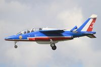 E88 @ LFSX - Dassault-Dornier Alpha Jet E (F-TELL), Athos 03 of Patrouille de France 2015, Luxeuil-Saint Sauveur Air Base 116 (LFSX) Open day 2015 - by Yves-Q
