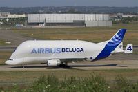 F-GSTD @ LFBO - Airbus A300B4-608ST Beluga, Taxiing to holding point rwy 14R, Toulouse-Blagnac Airport (LFBO-TLS) - by Yves-Q