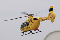 G-WPDE @ EGFH - EC-135P-2+, WPD Helicopter Unit Bristol Lulsgate based, previously D-HECP, seen lifting on task to the Cardiff area  - by Derek Flewin