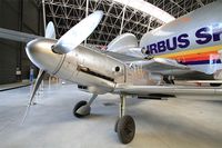 UNKNOWN @ LFBO - Hispano HA-1109-K1L-Bf-109G-2, preserved at Aeroscopia museum, Toulouse-Blagnac. 
This aircraft, originally a Hispano Ha 1109, ownership of Airbus group, has been restored and converted Bf 109G-2, with a Daimler-Benz DB605 engine. - by Yves-Q