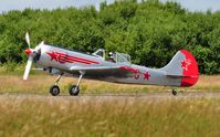 G-YAKZ @ EGFH - Red 33 of The Yakovlevs display team. - by Roger Winser