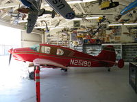 N25190 @ SZP - 1939 Bellanca 14-9 Cruiseair Junior upgraded to 14-13-2 Cruiseair Senior, Lycoming O&VO-360 180 Hp. This large hangar on Curtiss Taxi needs a separate visit-1,000s of model airplanes in it on display First Sundays. - by Doug Robertson
