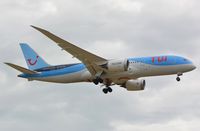 PH-TFK @ EHAM - B-787 seconds from touching down at the Polderbaan - by Paul H