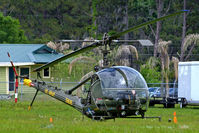 N4287C @ KLAL - N4287C   Hiller H-23A Raven [269] Lakeland-Linder~N 16/04/2010. Wears former military marks and colour scheme. - by Ray Barber