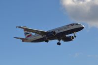 G-EUYE @ EGLL - British Airways Airbus A320-232 G-EUYE on approach to London Heathrow - by Steve Buckley
