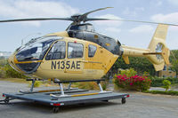 N135AE @ KCRQ - Sitting at Civic Helicopters after a cross country flight.  Going on display at a Police Chief's Convention in San Diego - by Damon J. Duran - phantomphan1974