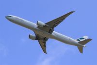 B-KPN @ LFPG - Boeing 777-367ER, Take off rwy 27L, Roissy Charles De Gaulle airport (LFPG-CDG) - by Yves-Q
