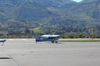 N5035N @ SZP - 1978 Bellanca 8KCAB DECATHLON, Lycoming AEIO-320 150 Hp, landing roll Rwy 22 - by Doug Robertson