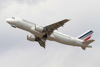 F-GHQL @ LFBD - Airbus A320-211, Take off rwy 23, Bordeaux Mérignac airport (LFBD-BOD) - by Yves-Q