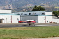 N714HH @ SZP - 1977 Cessna 150M, Continental O-200 100 Hp, taking the active - by Doug Robertson