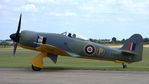 G-CBEL @ EGSU - x. S R661 on the eve of The Flying Legends Airshow, July 2017. - by Eric.Fishwick