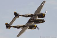 N138AM @ KCNO - Lockheed P-38J Lightning 23 Skidoo  C/N 44-23314, NX138AM - by Dariusz Jezewski www.FotoDj.com