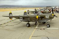 N138AM @ KCNO - Lockheed P-38J Lightning 23 Skidoo  C/N 44-23314, NX138AM - by Dariusz Jezewski www.FotoDj.com