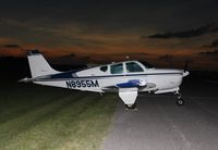 N8955M @ KMDH - Beech B33 taken during the solar eclispe of of the Sun at Carbondale. - by Mark Pasqualino