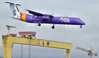 G-FLBC @ EGAC - Belfast City. G-FLBC arriving from Leeds/Bradford. - by Albert Bridge