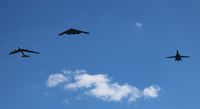 82-1067 @ OSH - B-2 with B-52 and B-1 - by Florida Metal