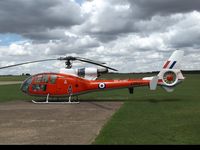 G-CBSK @ EGBK - Parked up at Sywell Aerodrome  with moody skies above the gazelle. - by Luke Smith-Whelan