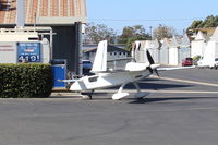 N360KS @ SZP - Klaus Savier SAVIER LONG-EZ one off Exp. canard 'DETERMINATOR' of Light Speed Engineering. Extensive mods give Lycoming O-360 250 Hp, at Fuel Dock, See more photos. - by Doug Robertson