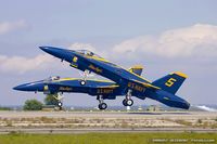 161963 @ KOQU - F/A-18A Hornet 161963 C/N 0178 from Blue Angels Demo Team  NAS Pensacola, FL - by Dariusz Jezewski www.FotoDj.com