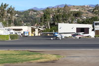 N95U @ SZP - 1951 Cessna 195A BUSINESSLINER, Jacobs R755A-2 275 Hp, spotting the aircraft - by Doug Robertson