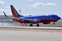 N263WN @ KBOI - Landing RWY 28R. - by Gerald Howard