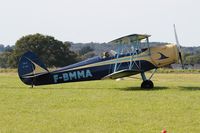 F-BMMA @ LFRU - Stampe-Vertongen SV-4A, Taxiing, Morlaix-Ploujean airport (LFRU-MXN) air show 2017 - by Yves-Q