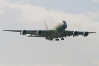 F-WWAS @ LFBO - Airbus A380, On final Rwy 32L, Toulouse Blagnac Airport (LFBO-TLS) - by Yves-Q